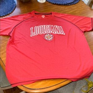 Rivalry Threads Red Louisiana Short Sleeve Tee